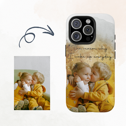 Custom Watercolor Photo On  Phone Case Personalized Cell Phone Case Picture