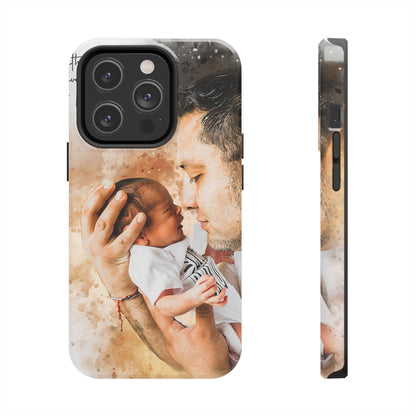 Custom Watercolor Photo On  Phone Case Personalized Cell Phone Case Picture