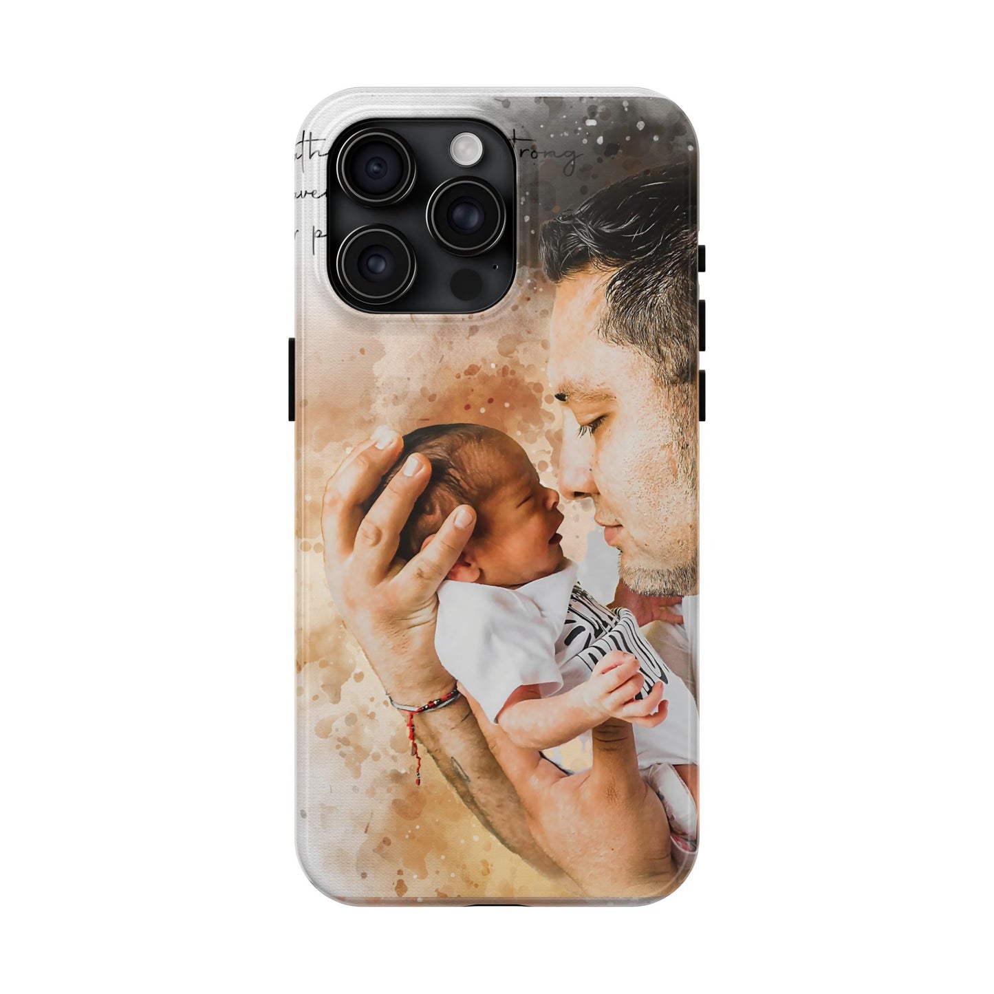 Custom Watercolor Photo On  Phone Case Personalized Cell Phone Case Picture