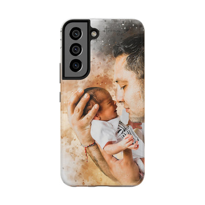 Custom Watercolor Photo On  Phone Case Personalized Cell Phone Case Picture