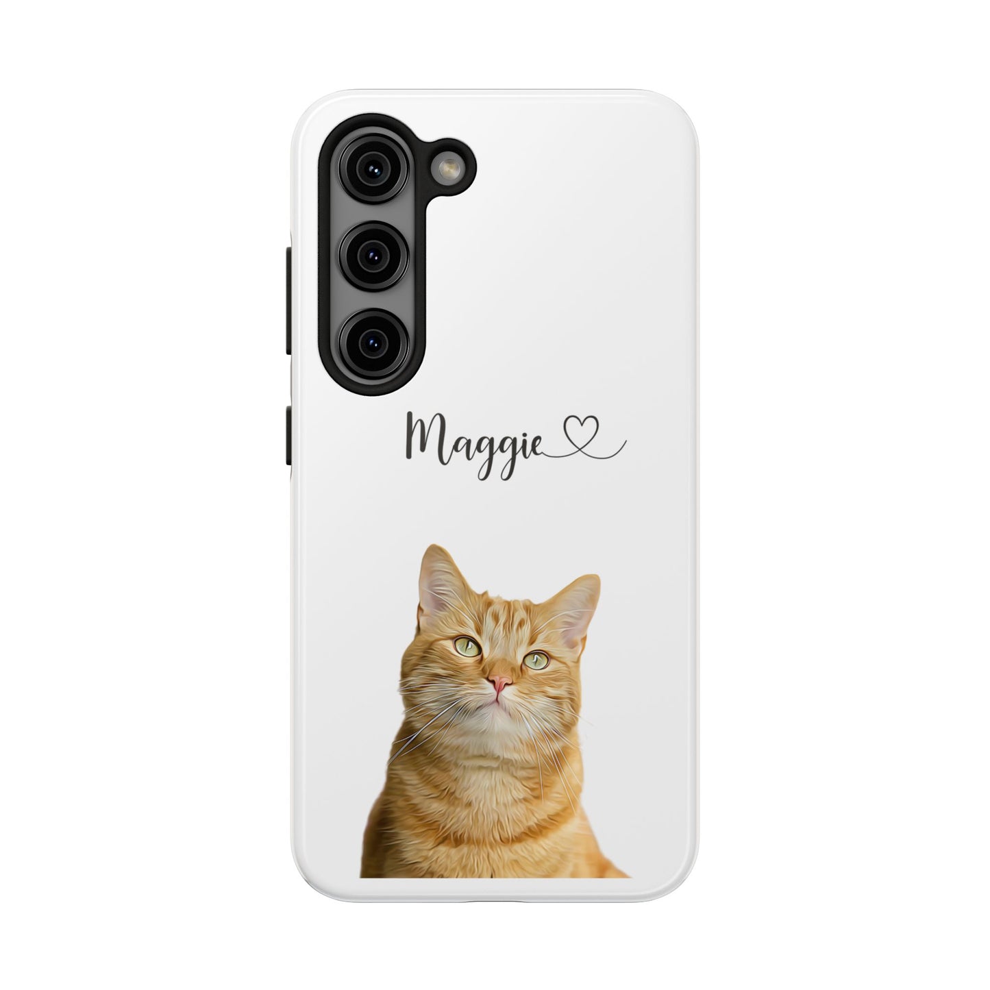 Custom Digital Oil Painted Pet Portrait on Iphone and Samsung Phone Cases