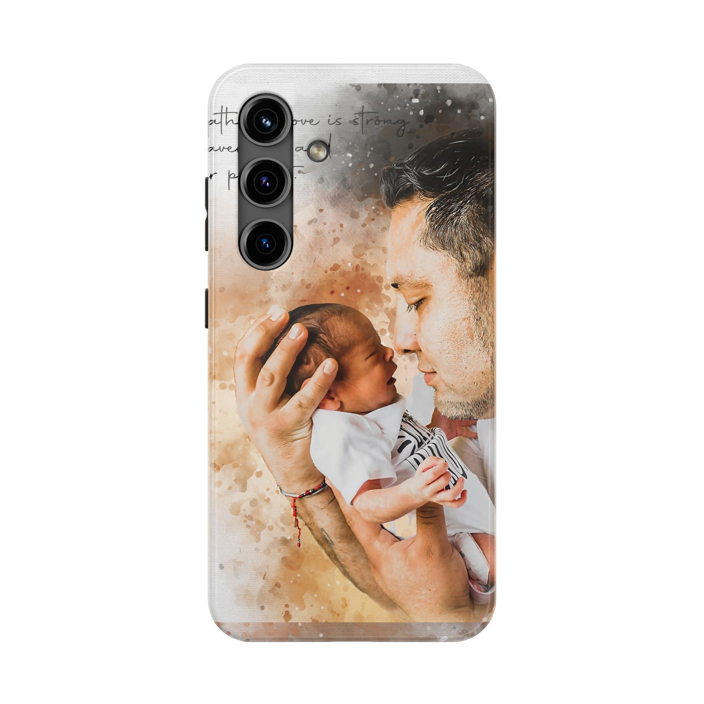 Custom Watercolor Photo On  Phone Case Personalized Cell Phone Case Picture