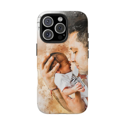 Custom Watercolor Photo On  Phone Case Personalized Cell Phone Case Picture