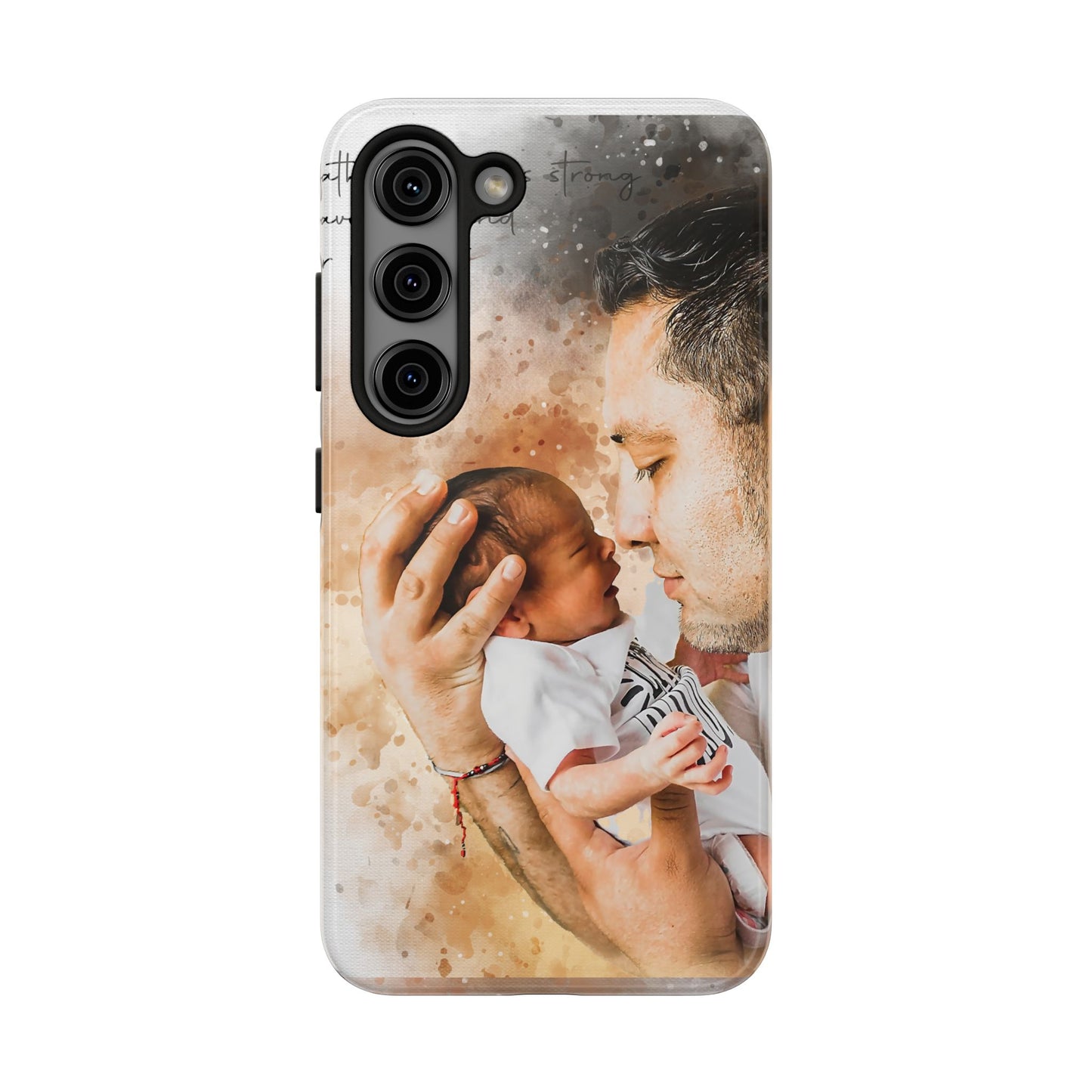 Custom Watercolor Photo On  Phone Case Personalized Cell Phone Case Picture