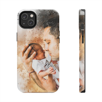 Custom Watercolor Photo On  Phone Case Personalized Cell Phone Case Picture