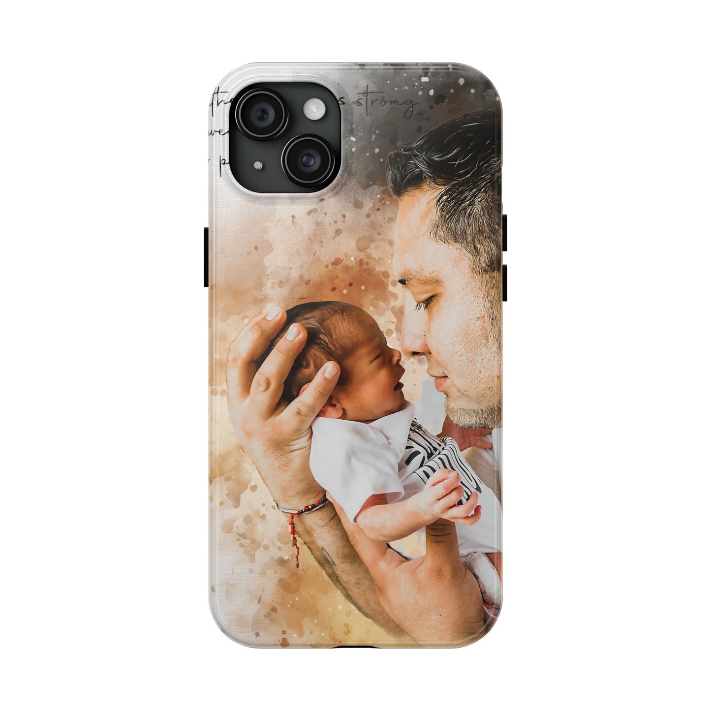 Custom Watercolor Photo On  Phone Case Personalized Cell Phone Case Picture