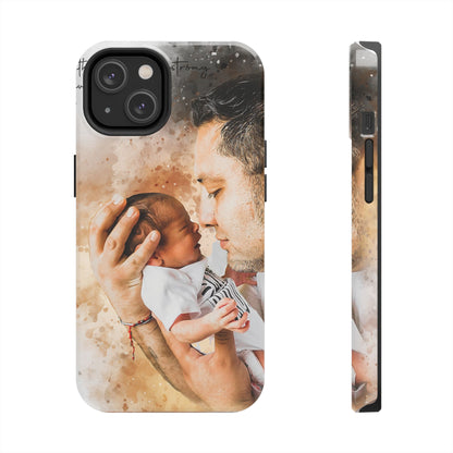 Custom Watercolor Photo On  Phone Case Personalized Cell Phone Case Picture