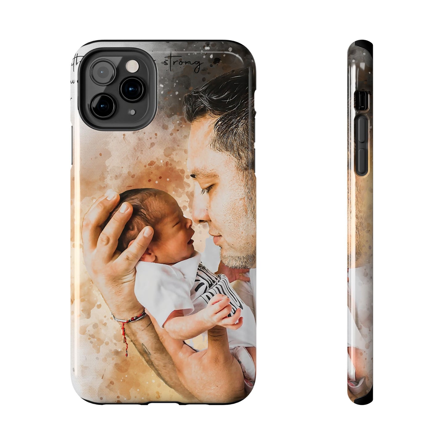 Custom Watercolor Photo On  Phone Case Personalized Cell Phone Case Picture