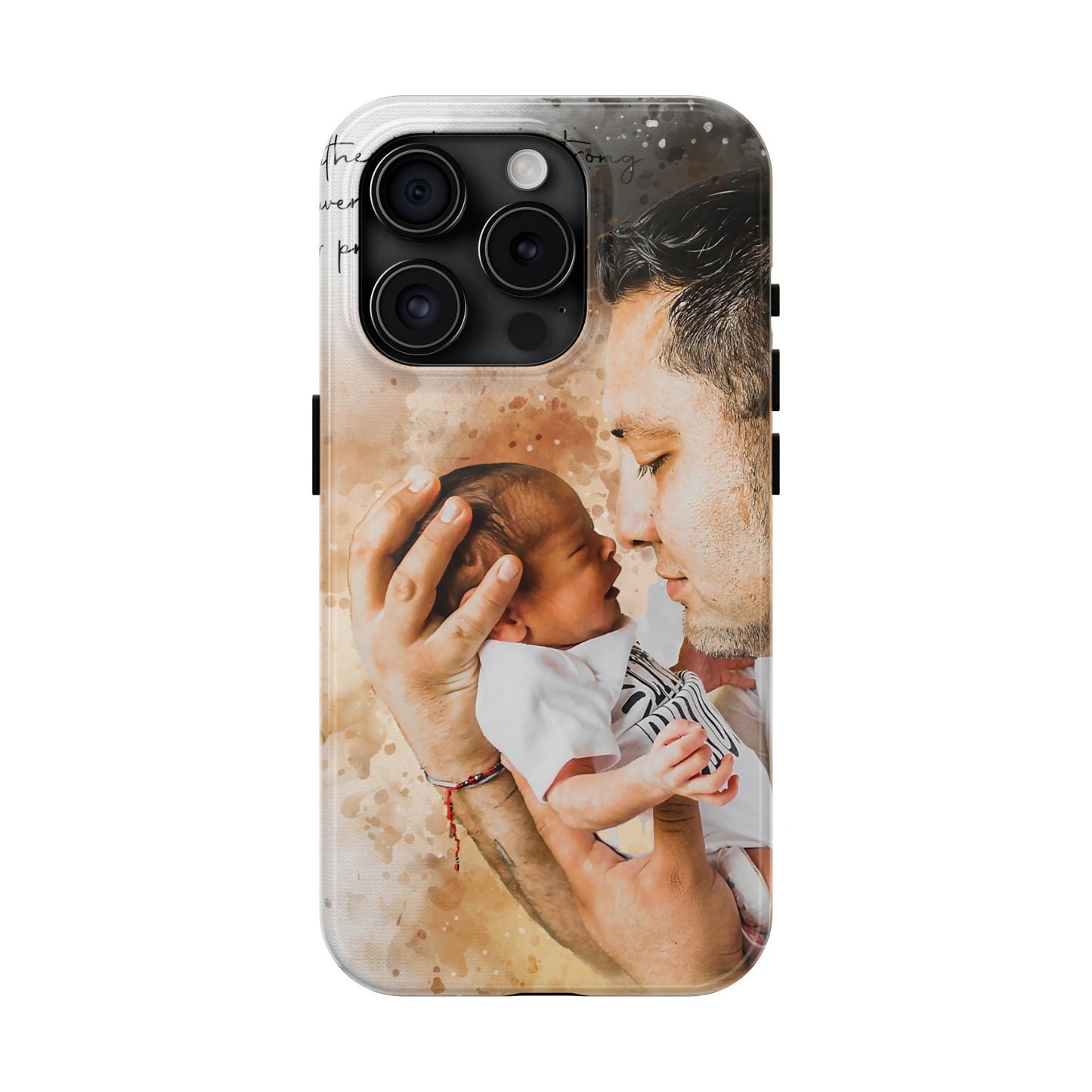 Custom Watercolor Photo On  Phone Case Personalized Cell Phone Case Picture