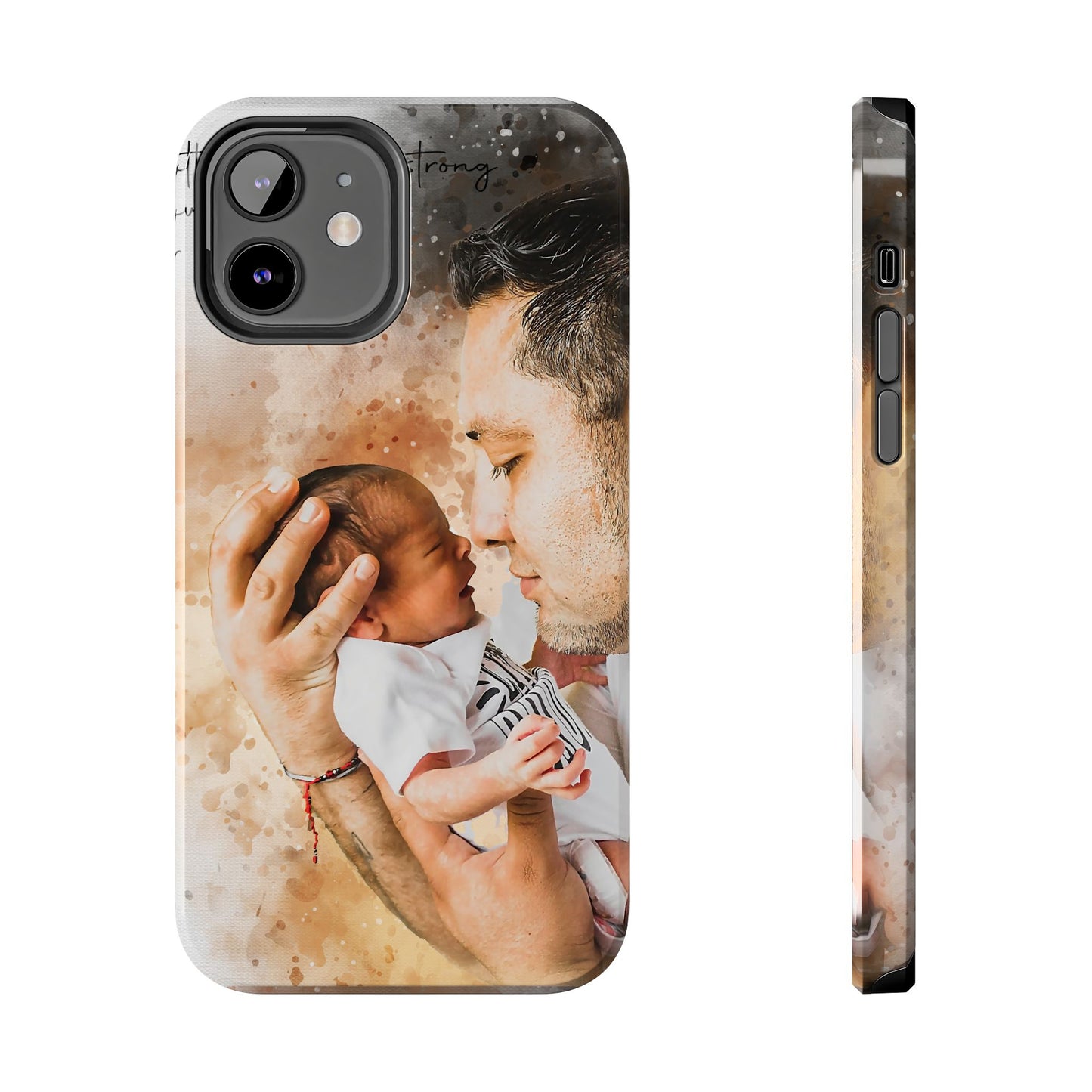 Custom Watercolor Photo On  Phone Case Personalized Cell Phone Case Picture