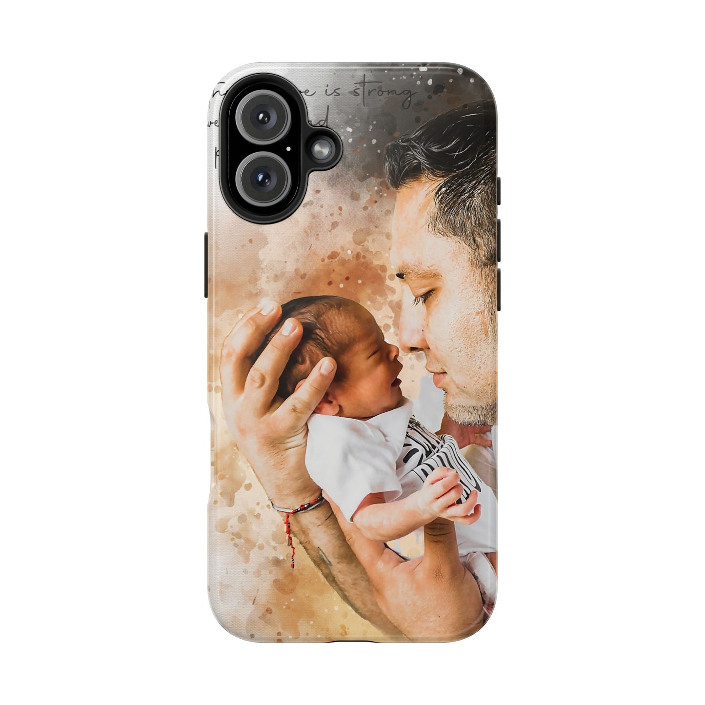 Custom Watercolor Photo On  Phone Case Personalized Cell Phone Case Picture