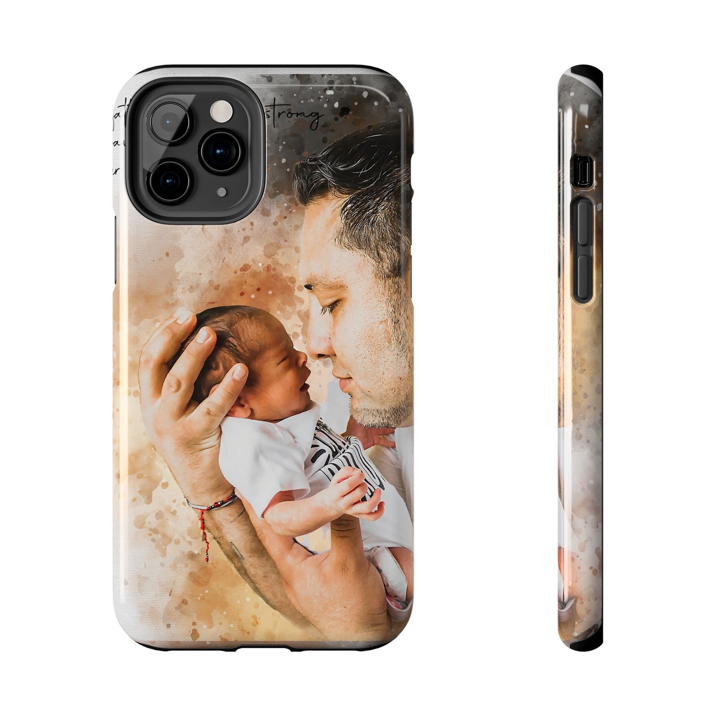 Custom Watercolor Photo On  Phone Case Personalized Cell Phone Case Picture