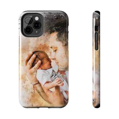 Custom Watercolor Photo On  Phone Case Personalized Cell Phone Case Picture